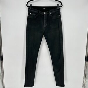 Hudson Nico Mid Rise Super‎ Skinny Black Ankle Jeans Stretchy Women's 31